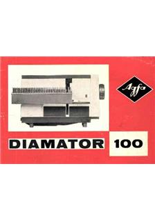 Agfa Diamator 100 manual. Camera Instructions.